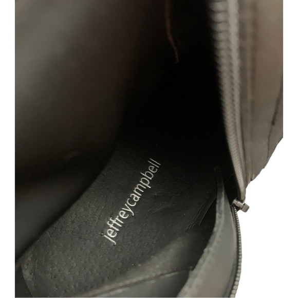 Jeffrey Campbell Bottines Stomped Ok Over The Knee Boots Black Size 40 - Picture 10 of 11